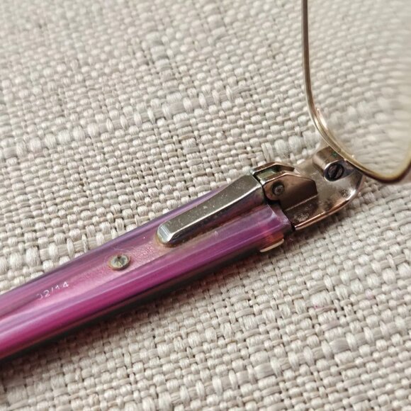 Anne Klein Women Glasses/Eyeglasses Gold Tone Full Rim Eye Wear Frame - Picture 11 of 12